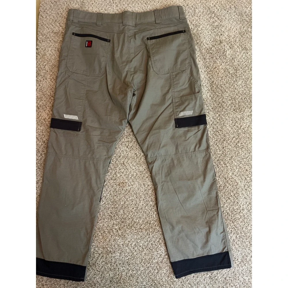 Wrangler Riggs Workwear Mens Pants 40x30 Ripstop Reinforced Knee Reflect Utility